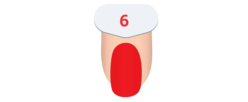 Manicura casera paso a paso con esmalte rojo