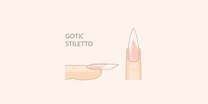 Dar a las uñas forma Gotic Stiletto
