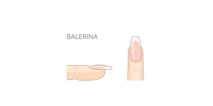 Dar a las uñas forma Balerina