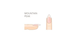 Como dar la forma Mountain Peak a tus uñas