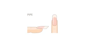 Dar a las uñas forma Pipe