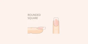 Dar a las uñas forma Rounded Square